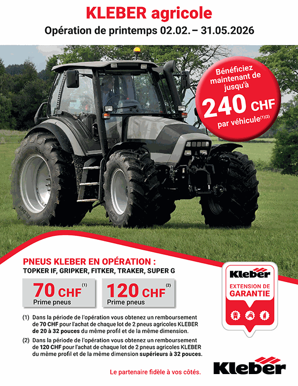 Promotion Kleber 2026 - Agriculture